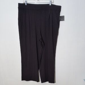 Ella Rafaella Black Slip-on Women's Pants Size 2X